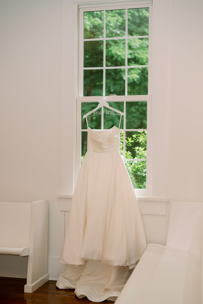 classic Wedding dress photo inside The Morris Estate