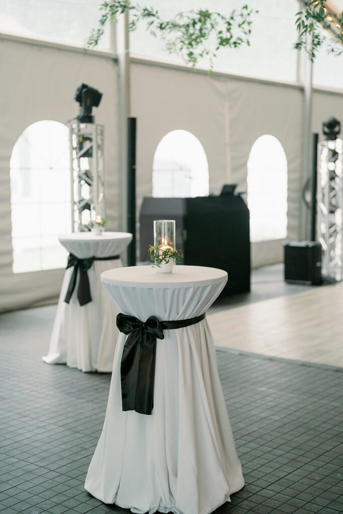 cocktail table styling black and white decor Morris Estate
