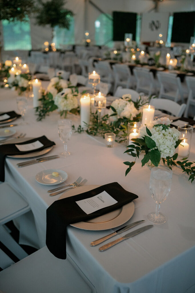 reception tent decor Morris Estate wedding Niles Michigan